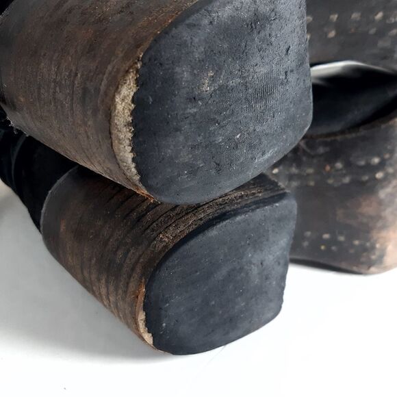 FREEBIRD by Steven Women's CASEY Black Leather Suede Ankle Boots Booties Size 8 - Picture 13 of 15